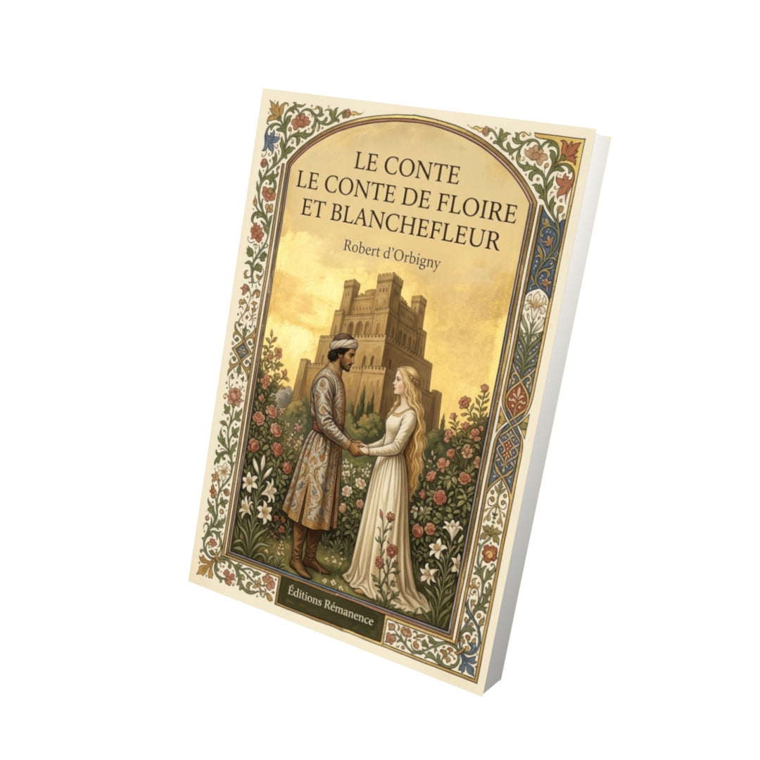Livre Le Conte de Floire et Blanchefleur par Robert d’Orbigny - Vue 3D - Editions Remanence