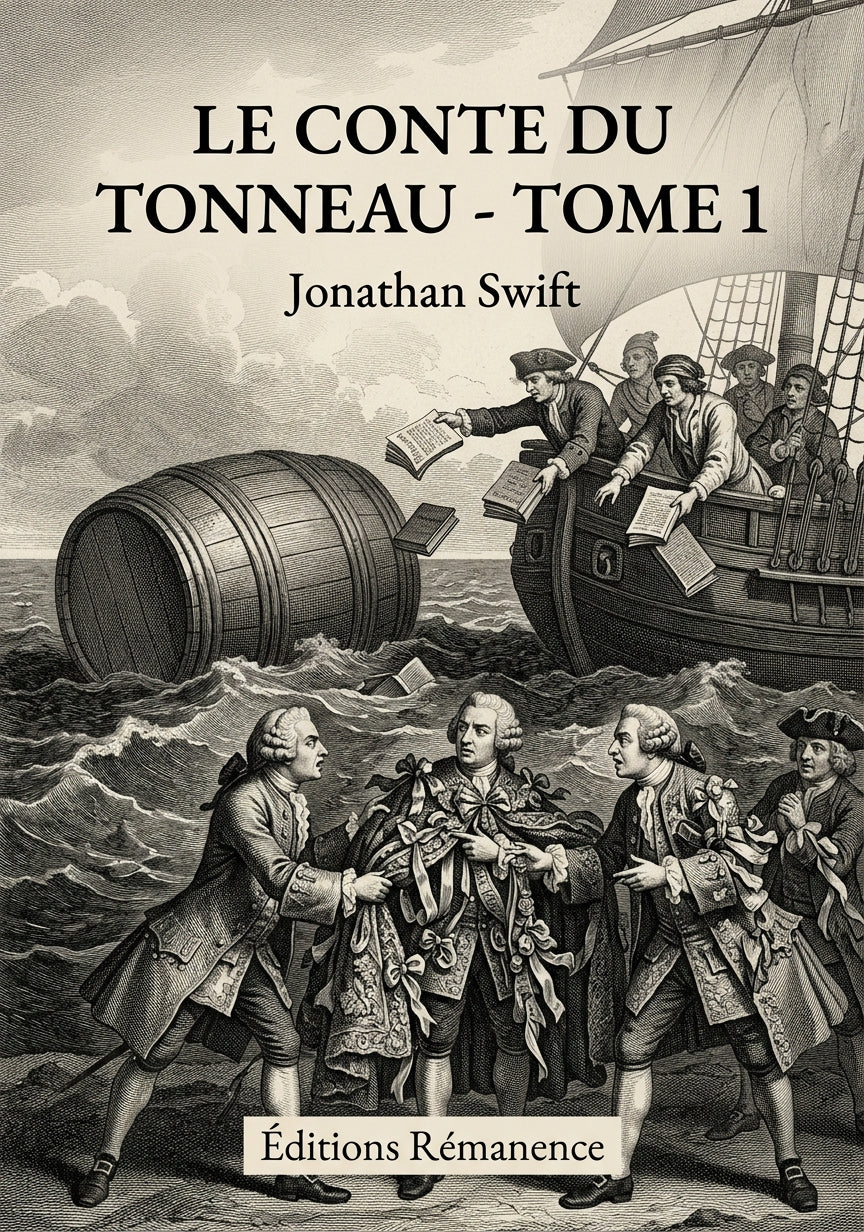 Livre Le Conte du tonneau - Tome 1 par Jonathan Swift - Couverture - Editions Remanence