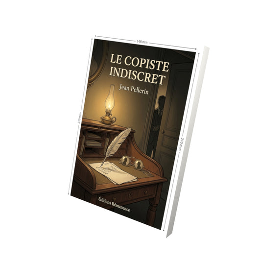 Livre Le Copiste indiscret par Jean Pellerin - Vue 3D - Editions Remanence