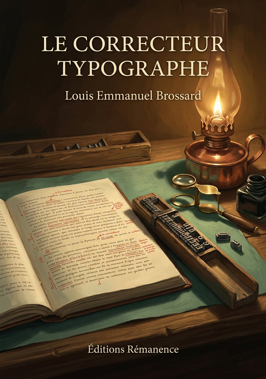 Livre Le Correcteur typographe par Louis Emmanuel Brossard - Couverture - Editions Remanence
