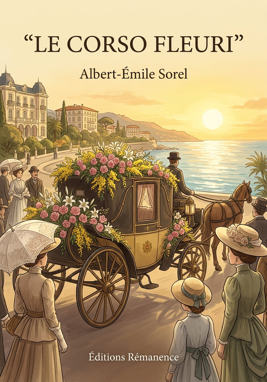 Livre Le Corso fleuri par Albert-Émile Sorel - Couverture - Editions Remanence