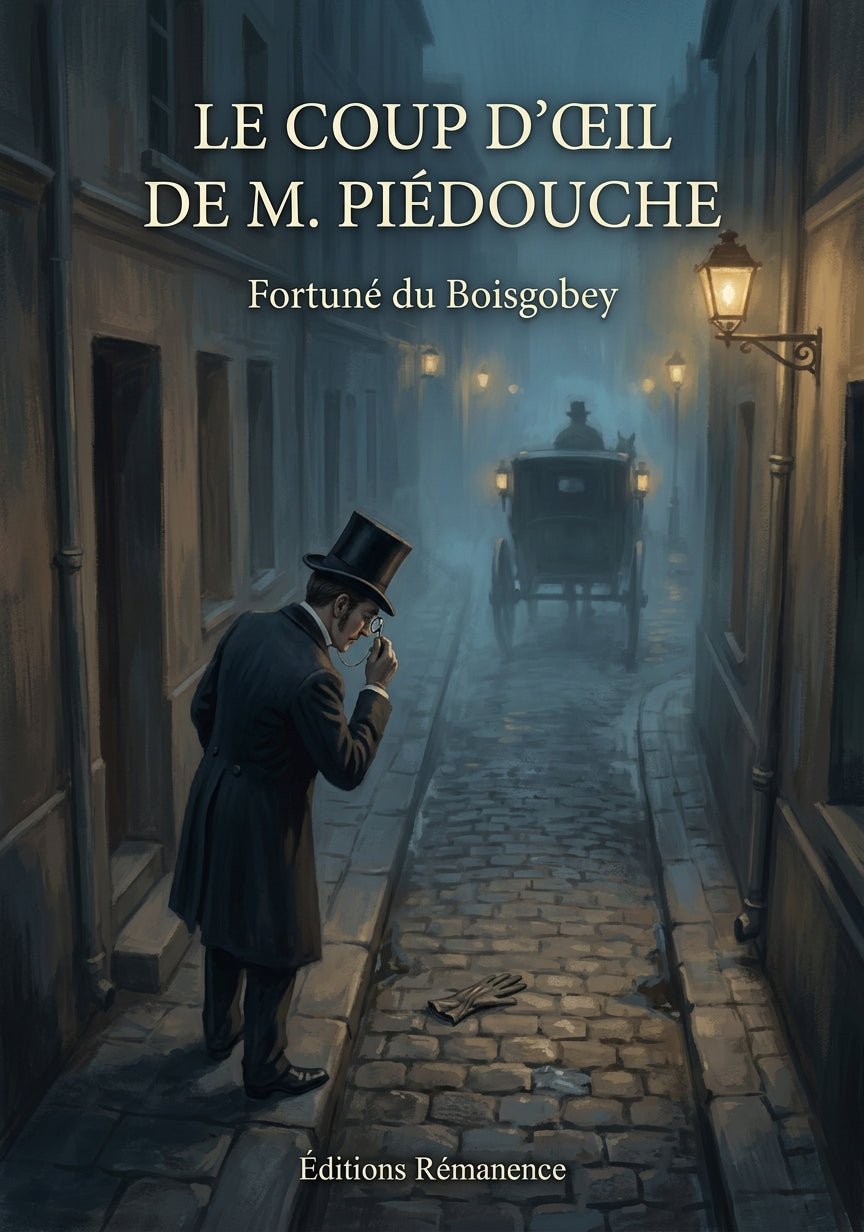 Livre Le Coup d’œil de M. Piédouche par Fortuné du Boisgobey - Couverture - Editions Remanence