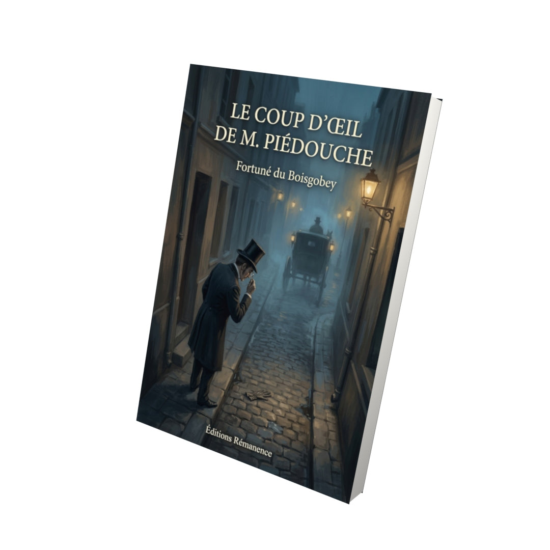 Livre Le Coup d’œil de M. Piédouche par Fortuné du Boisgobey - Vue 3D - Editions Remanence