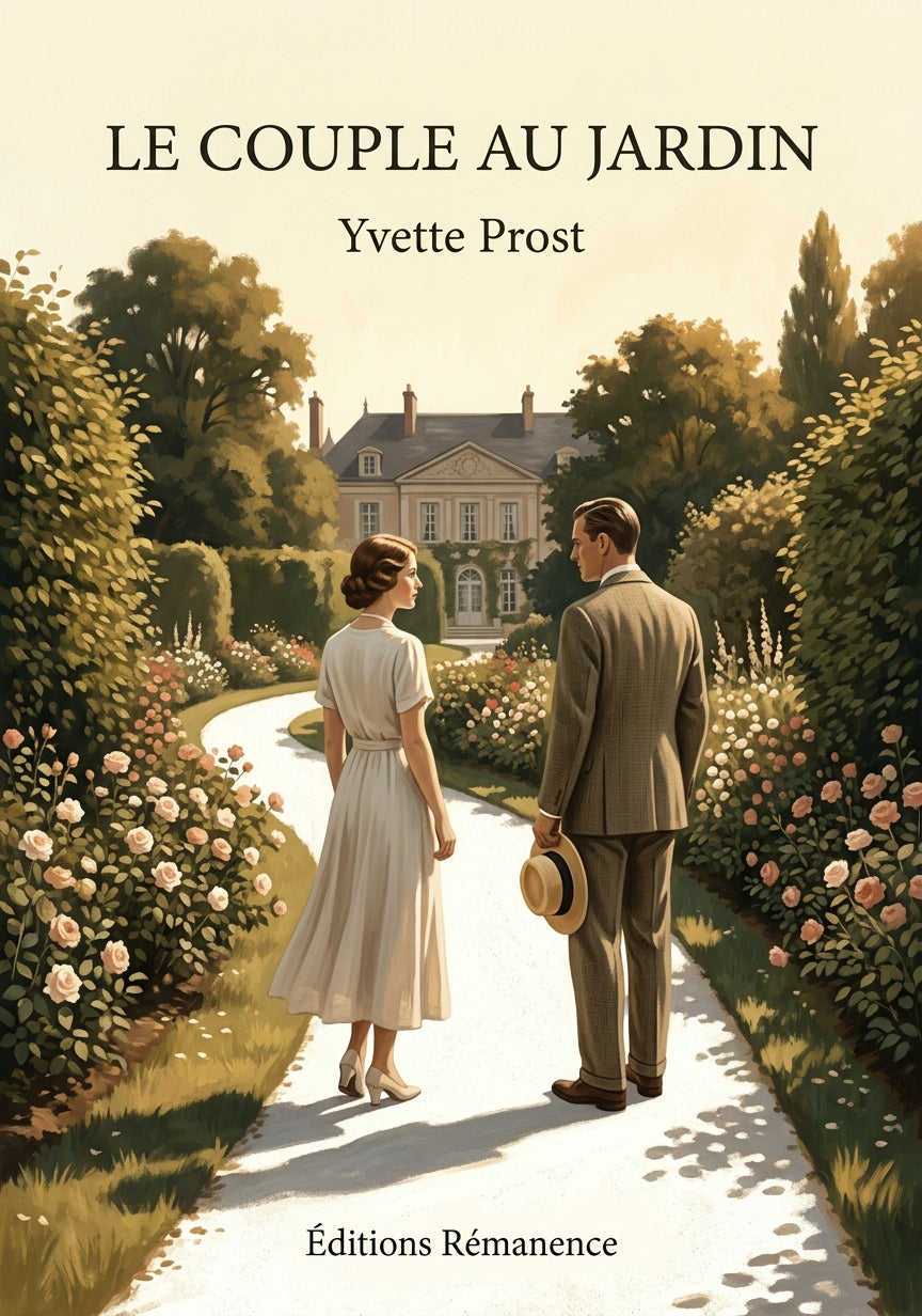 Livre Le Couple au jardin par Yvette Prost - Couverture - Editions Remanence