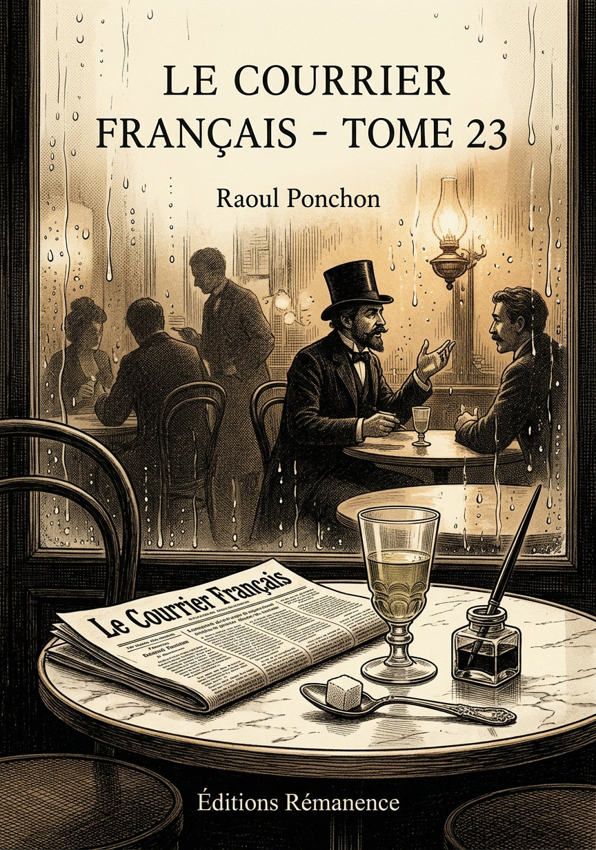 Livre Le Courrier français - Tome 23 par Raoul Ponchon - Couverture - Editions Remanence