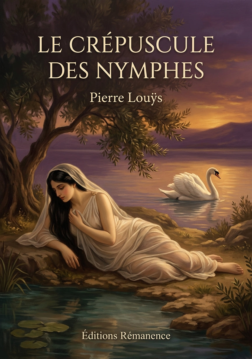 Livre Le Crépuscule des nymphes par Pierre Louÿs - Couverture - Editions Remanence