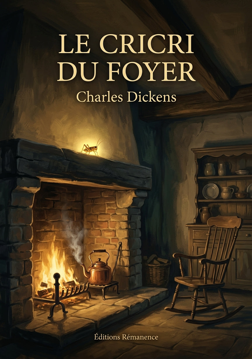 Livre Le Cricri du foyer par Charles Dickens - Couverture - Editions Remanence