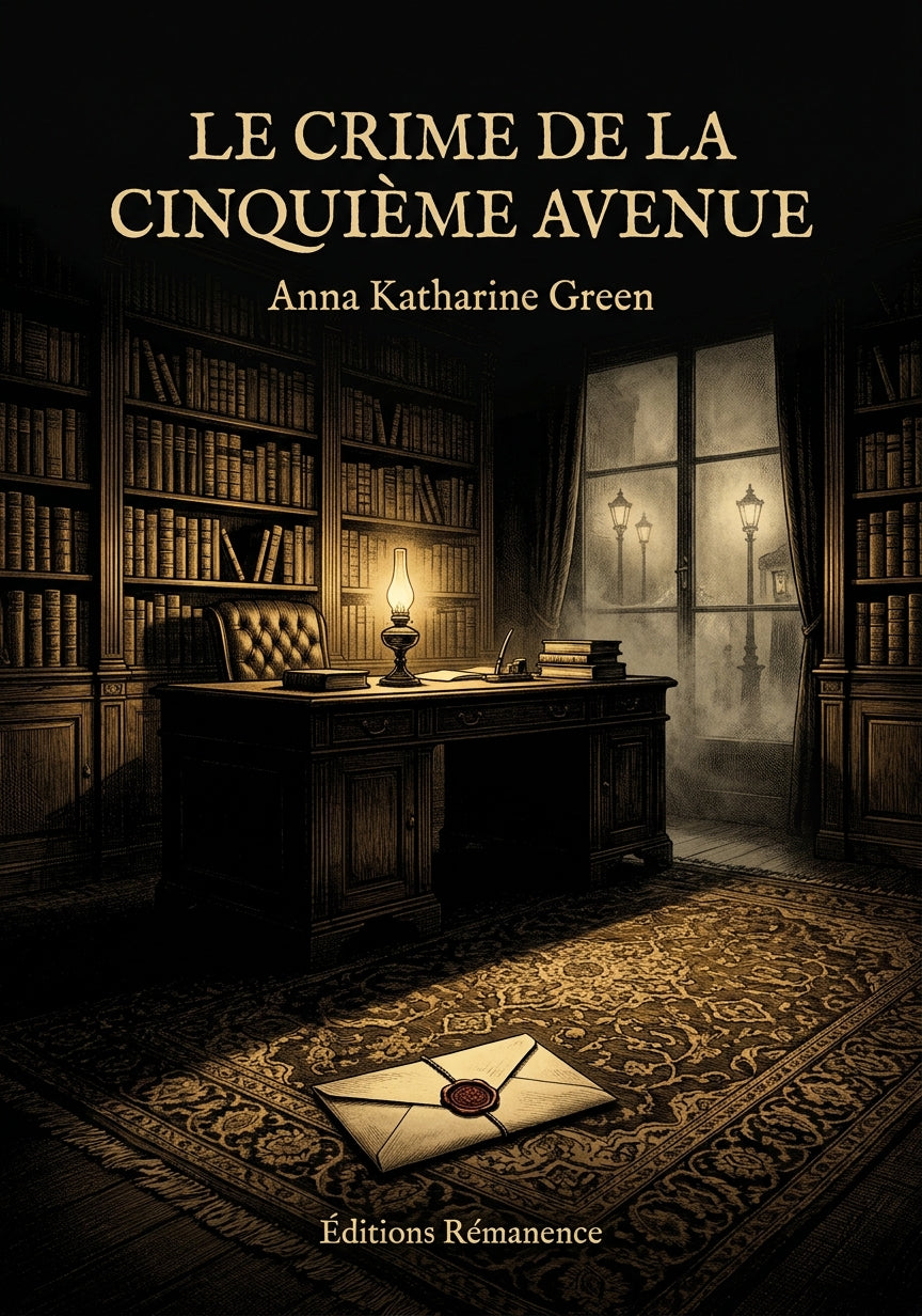 Livre Le Crime de la Cinquième Avenue par Anna Katharine Green - Couverture - Editions Remanence