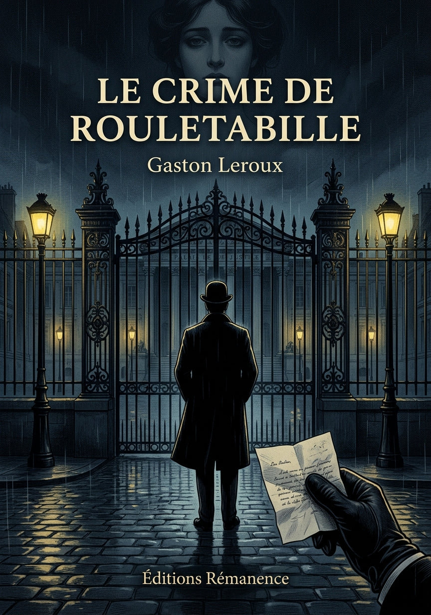Livre Le Crime de Rouletabille par Gaston Leroux - Couverture - Editions Remanence