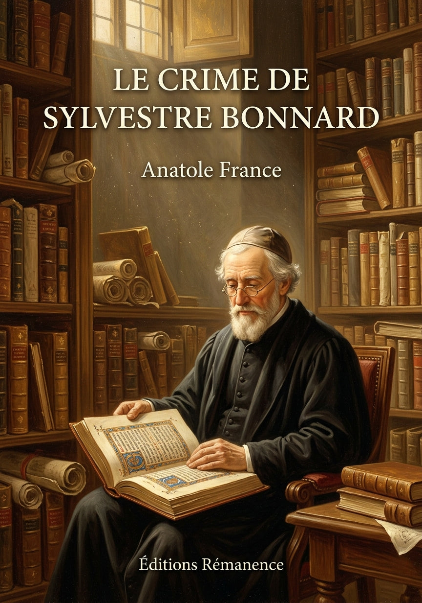 Livre Le Crime de Sylvestre Bonnard par Anatole France - Couverture - Editions Remanence