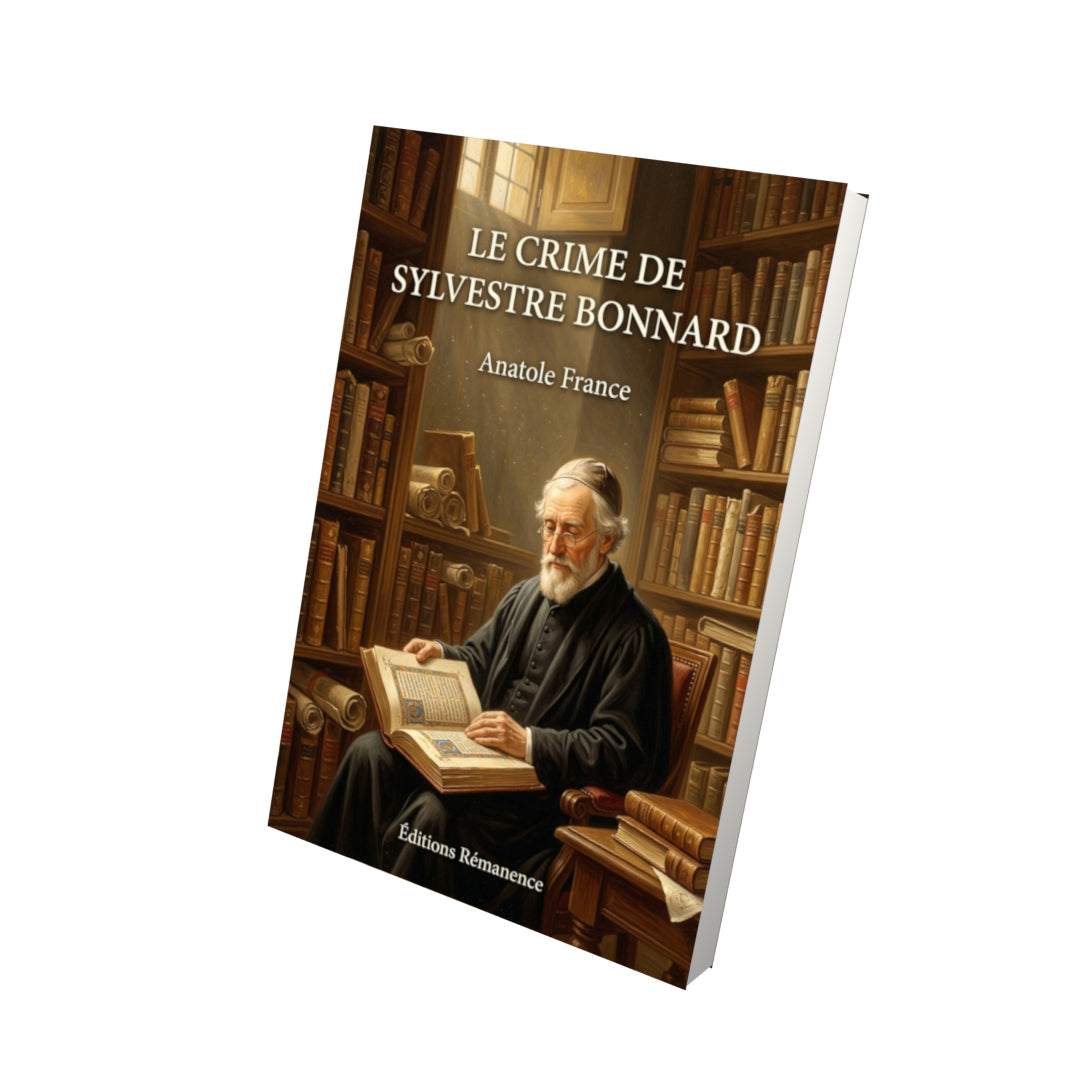 Livre Le Crime de Sylvestre Bonnard par Anatole France - Vue 3D - Editions Remanence