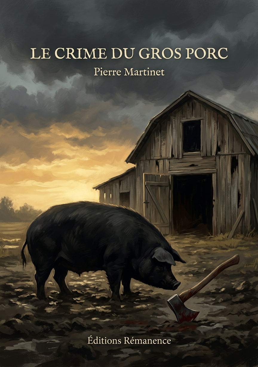 Livre Le Crime du Gros Porc par Pierre Martinet - Couverture - Editions Remanence