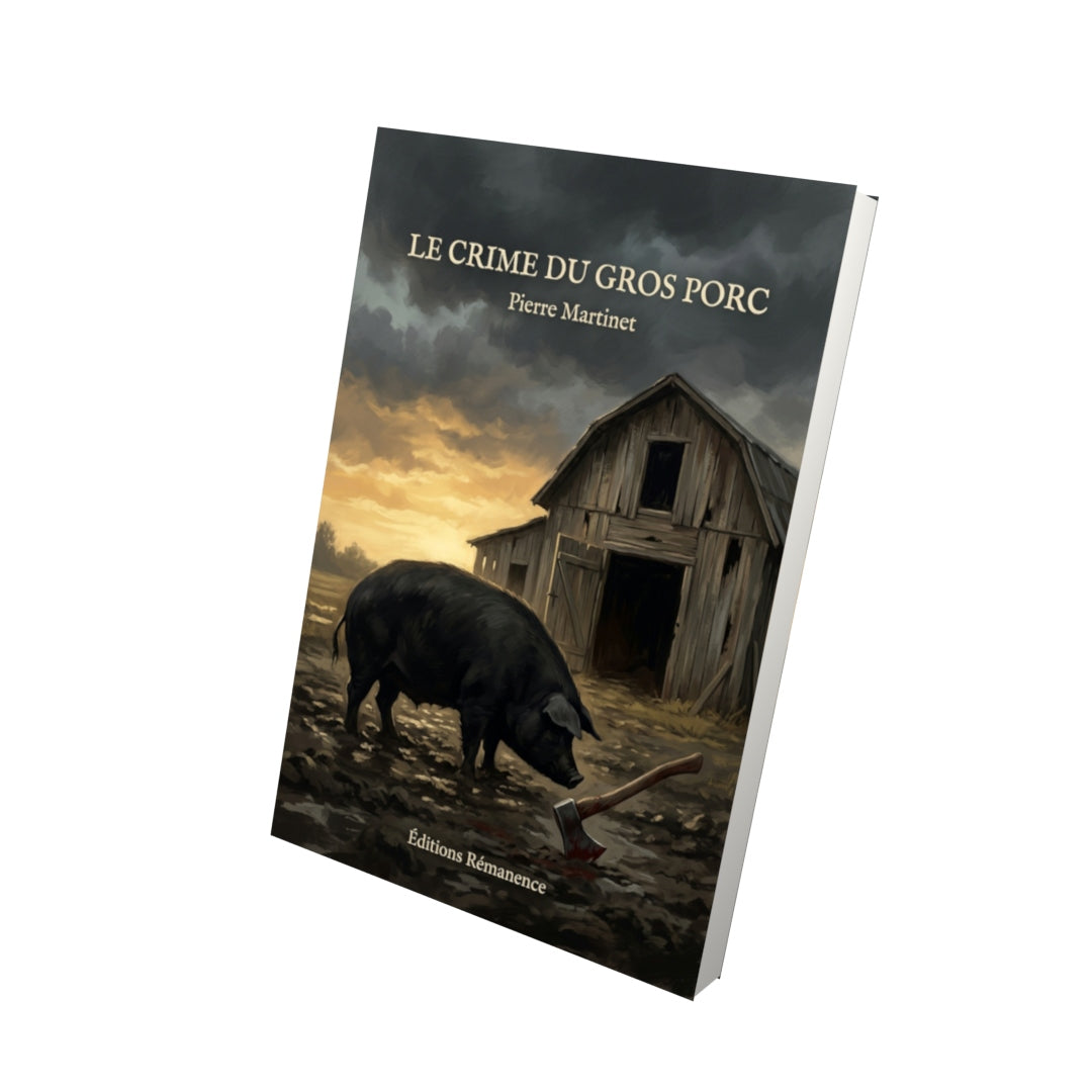 Livre Le Crime du Gros Porc par Pierre Martinet - Vue 3D - Editions Remanence