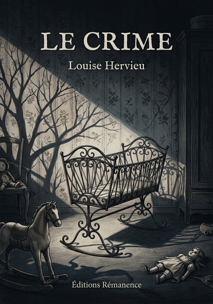 Livre Le Crime par Louise Hervieu - Couverture - Editions Remanence