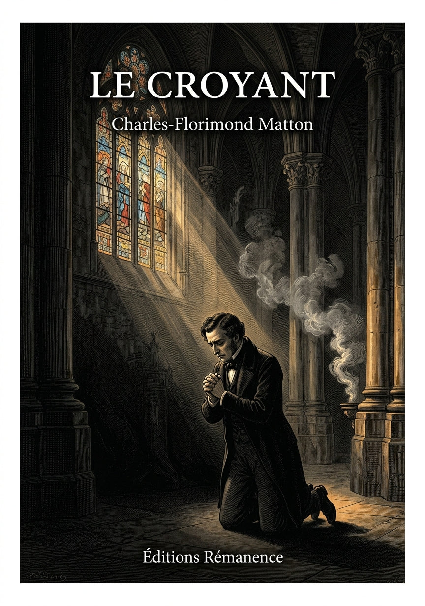 Livre Le Croyant par Charles-Florimond Matton - Couverture - Editions Remanence