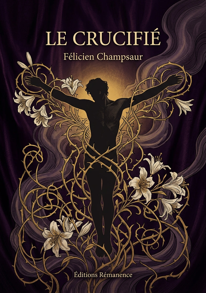 Livre Le Crucifié par Félicien Champsaur - Couverture - Editions Remanence