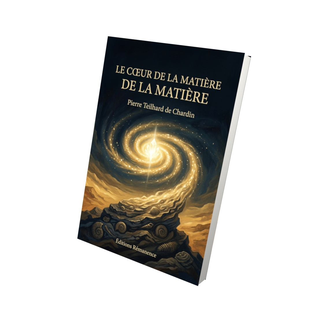 Livre Le Cœur de la Matière par Pierre Teilhard de Chardin - Vue 3D - Editions Remanence