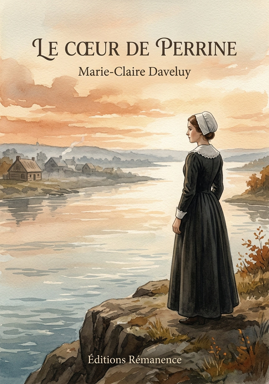 Livre Le cœur de Perrine par Marie-Claire Daveluy - Couverture - Editions Remanence