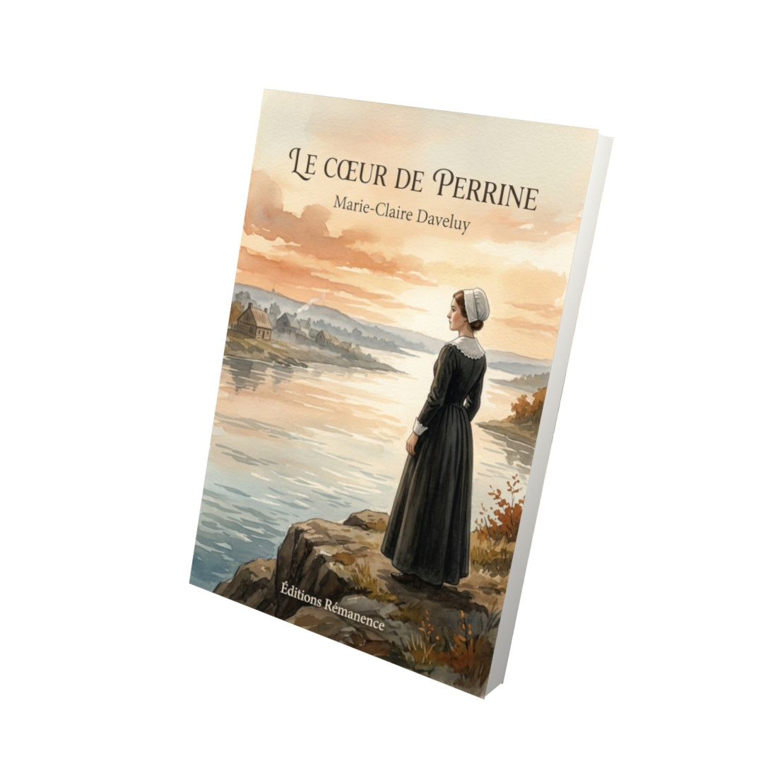 Livre Le cœur de Perrine par Marie-Claire Daveluy - Vue 3D - Editions Remanence