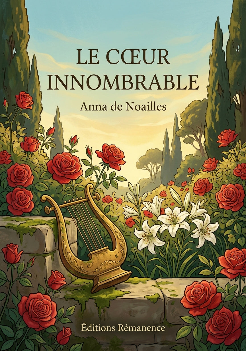 Livre Le Cœur innombrable par Anna de Noailles - Couverture - Editions Remanence