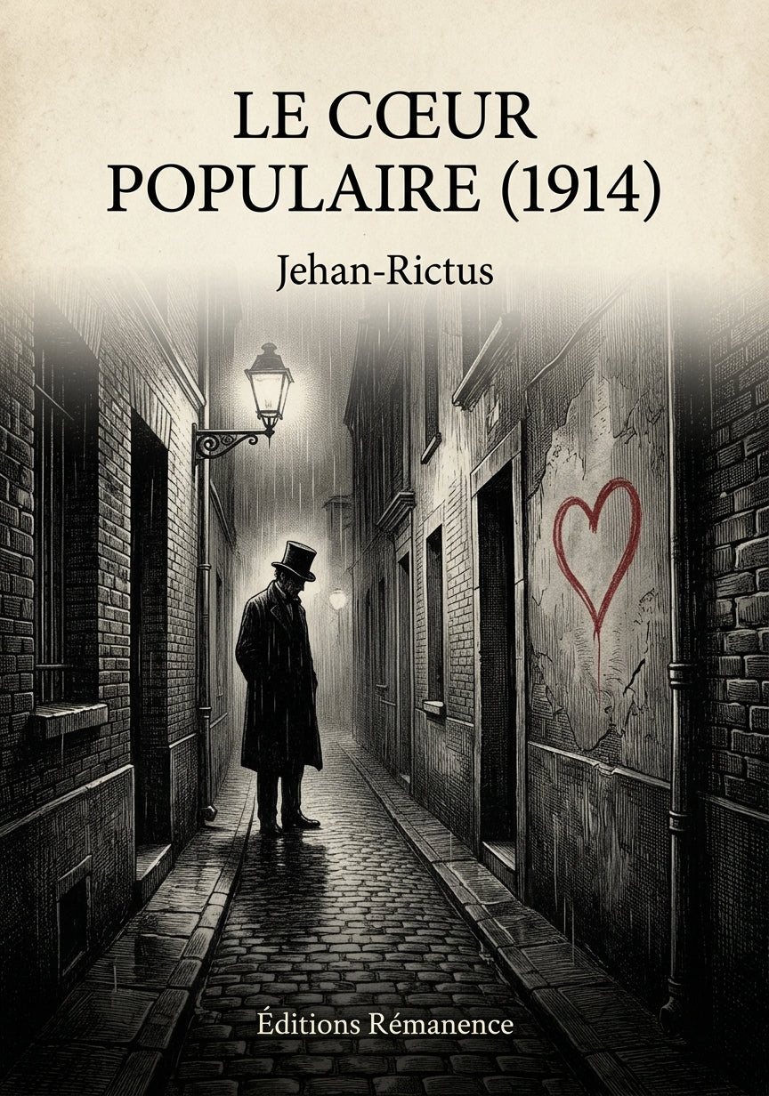 Livre Le Cœur populaire (1914) par Jehan-Rictus - Couverture - Editions Remanence