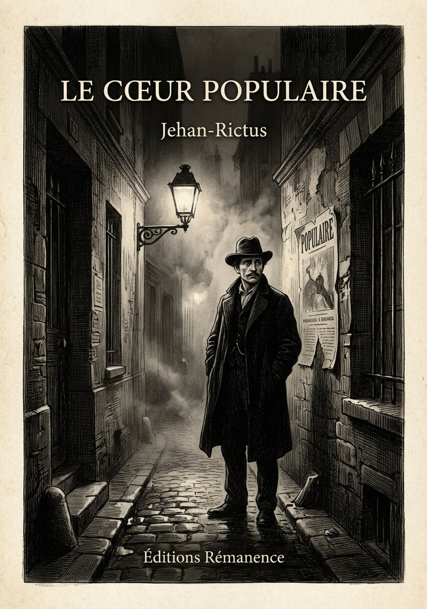 Livre Le Cœur populaire par Jehan-Rictus - Couverture - Editions Remanence