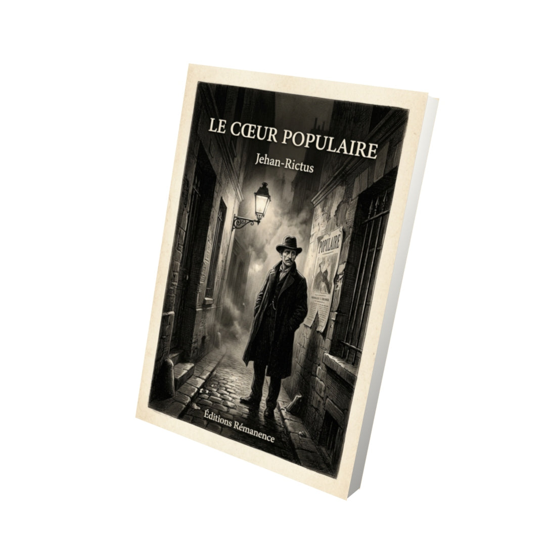 Livre Le Cœur populaire par Jehan-Rictus - Vue 3D - Editions Remanence