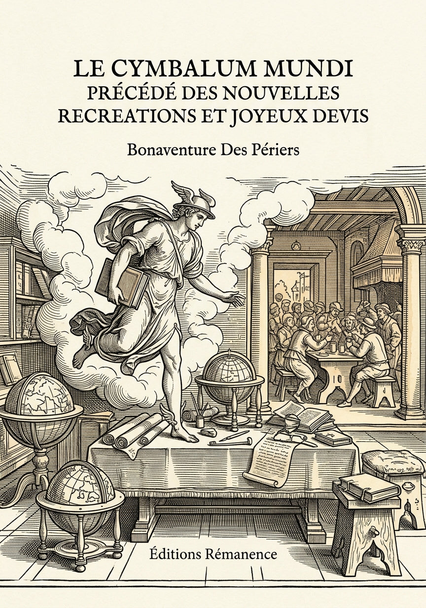 Livre Le Cymbalum mundi précédé des Nouvelles recreations et joyeux devis par Bonaventure Des Périers - Couverture - Editions Remanence