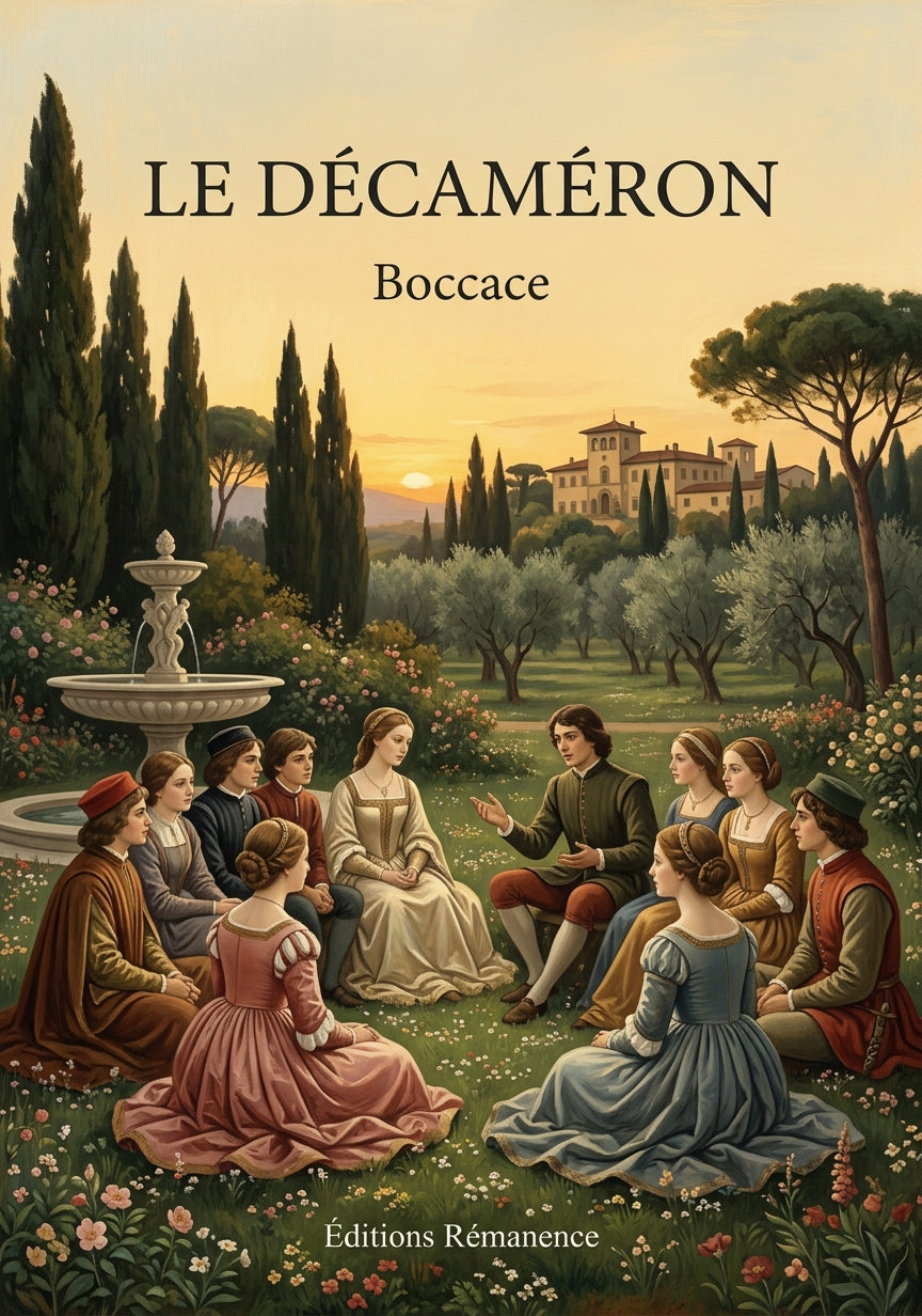 Livre Le Décaméron par Boccace - Couverture - Editions Remanence