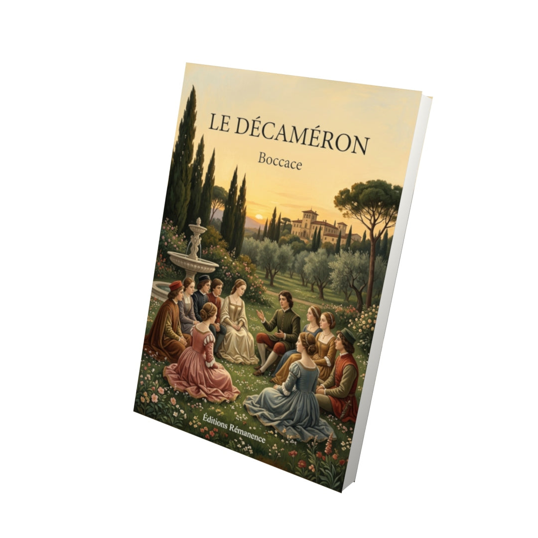 Livre Le Décaméron par Boccace - Vue 3D - Editions Remanence