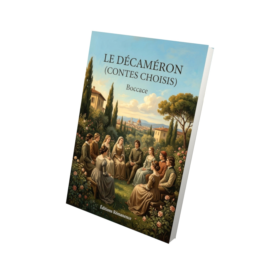 Livre Le Décaméron (Contes choisis) par Boccace - Vue 3D - Editions Remanence