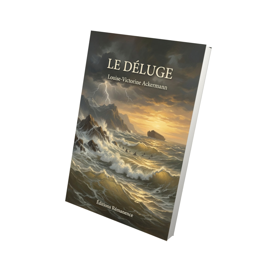 Livre Le Déluge par Louise-Victorine Ackermann - Vue 3D - Editions Remanence