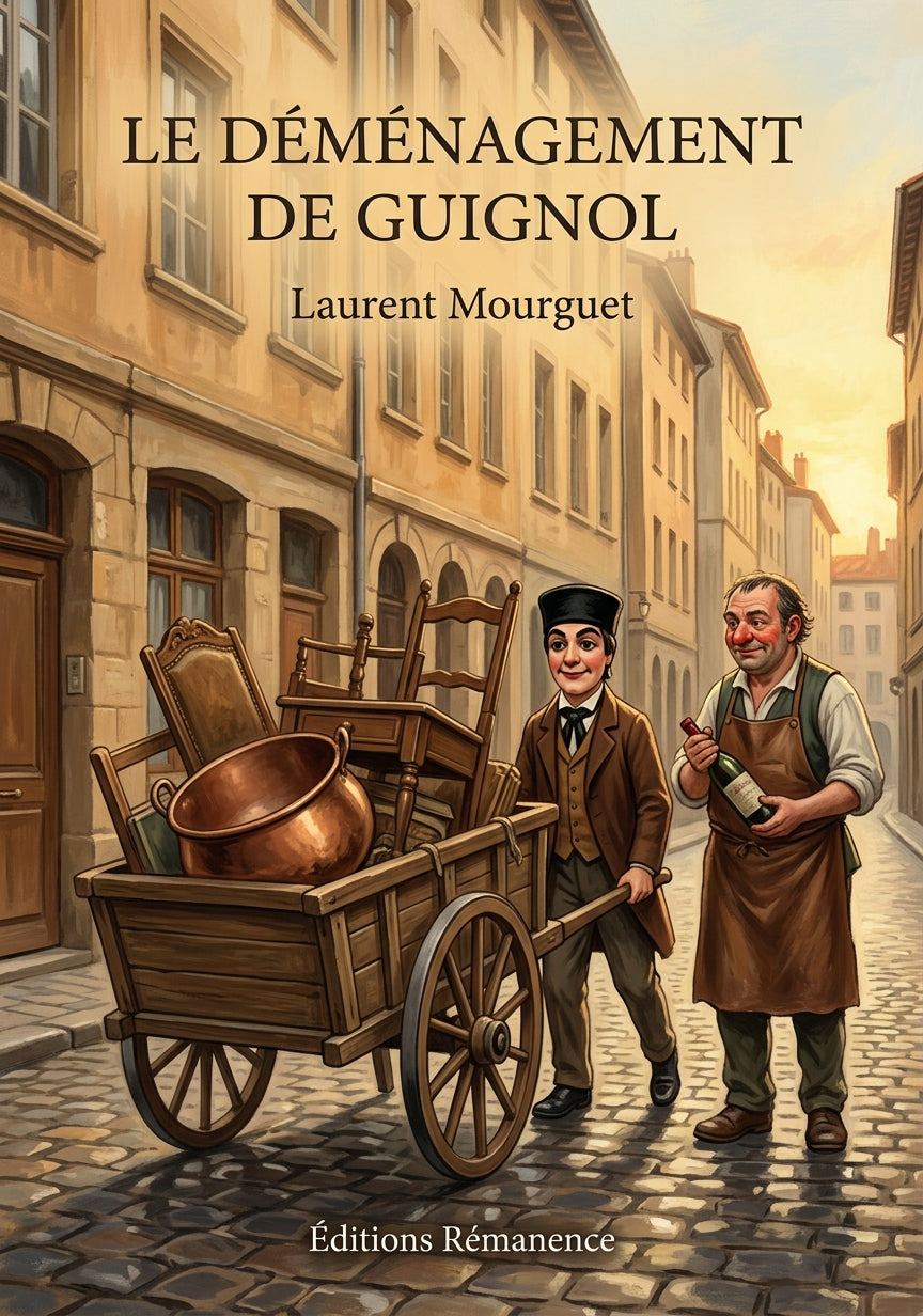 Livre Le Déménagement de Guignol par Laurent Mourguet - Couverture - Editions Remanence