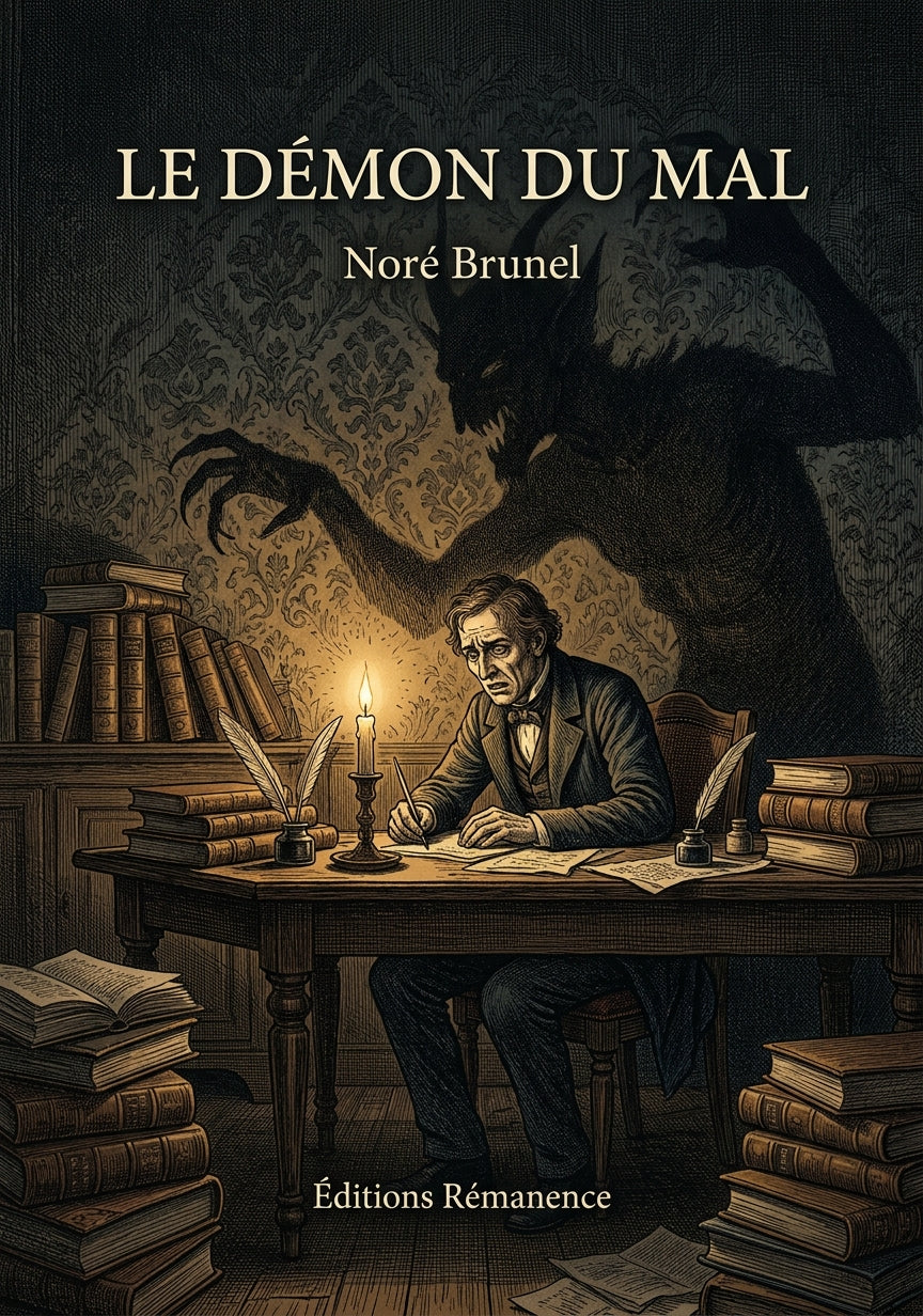 Livre Le Démon du mal par Noré Brunel - Couverture - Editions Remanence