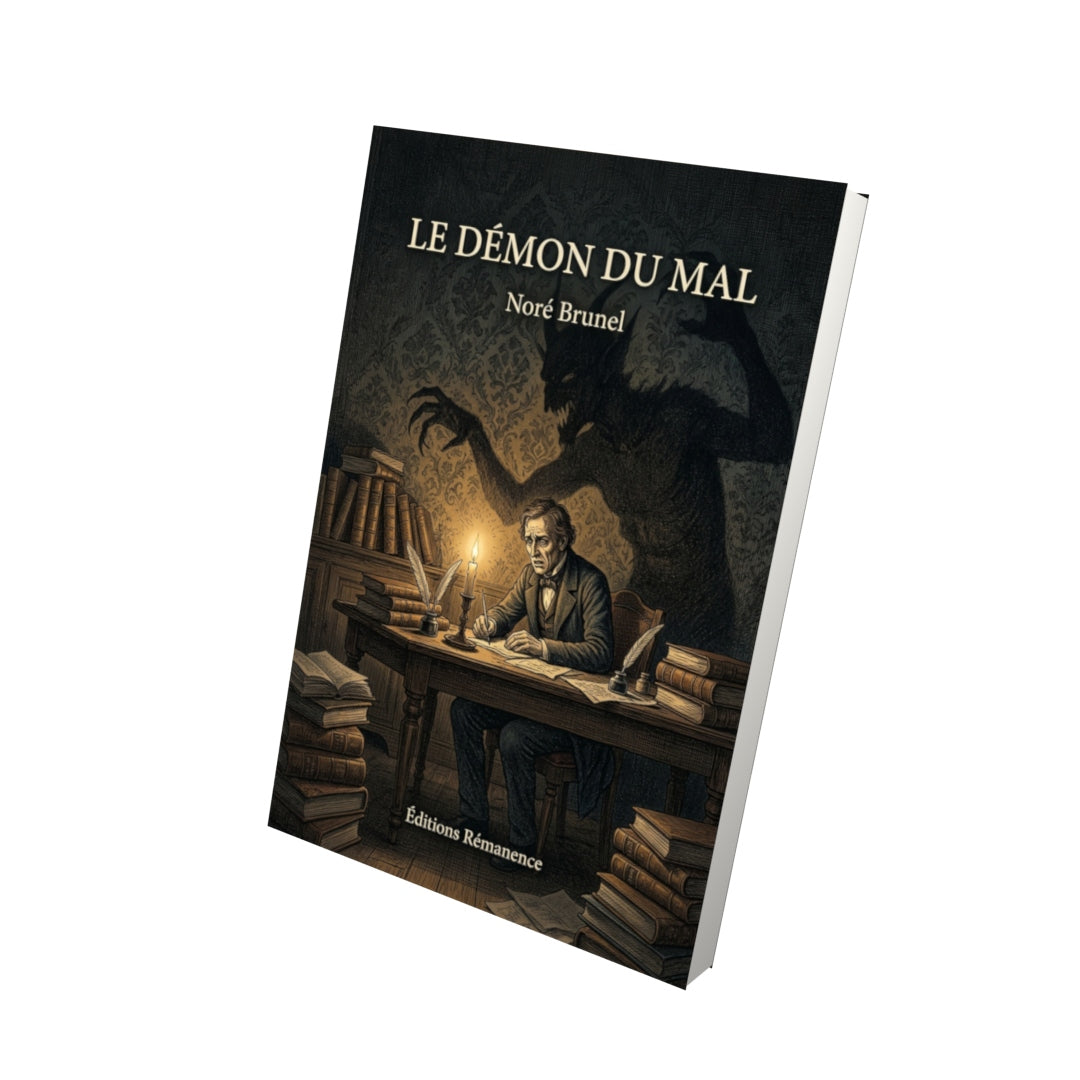 Livre Le Démon du mal par Noré Brunel - Vue 3D - Editions Remanence