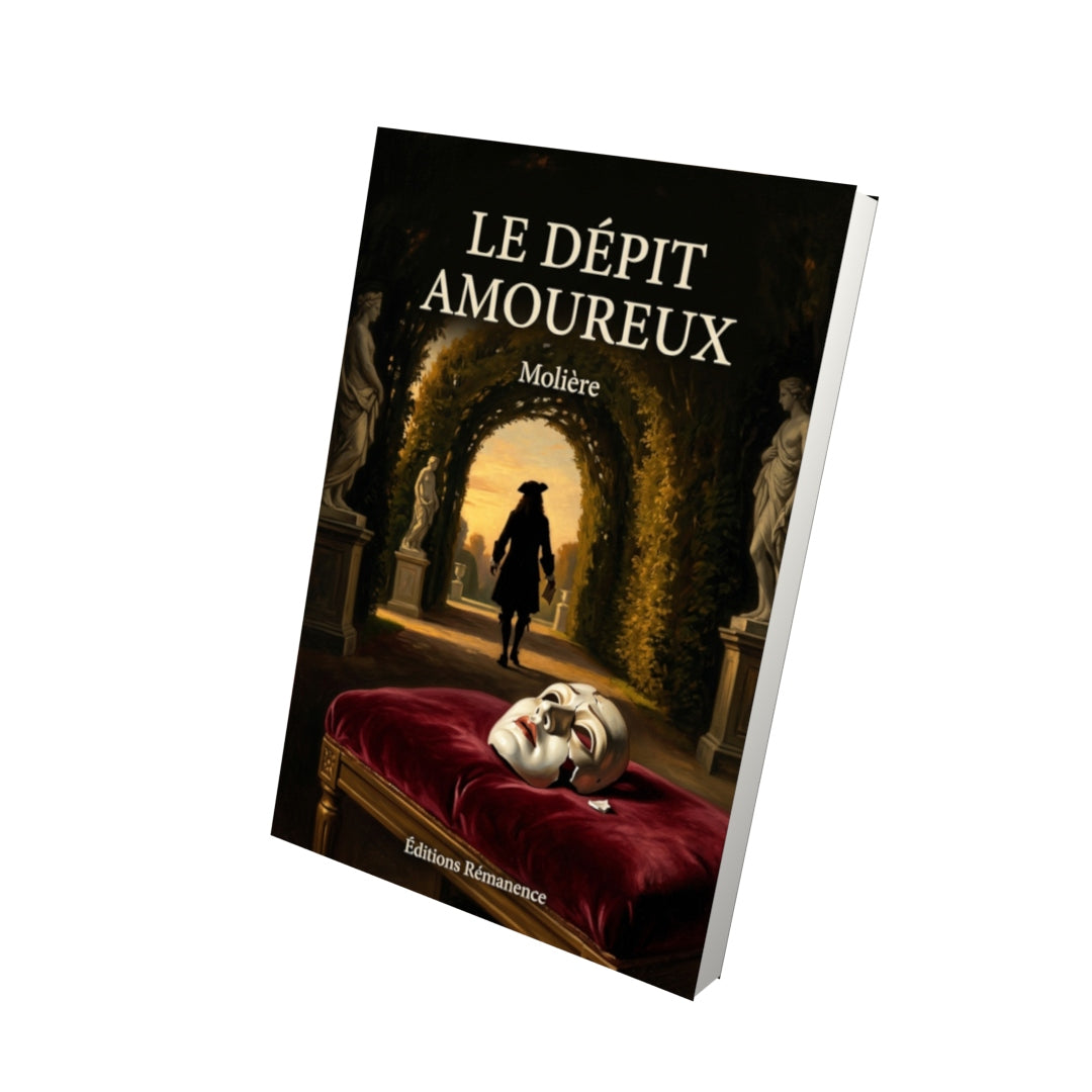 Livre Le Dépit amoureux par Molière - Vue 3D - Editions Remanence