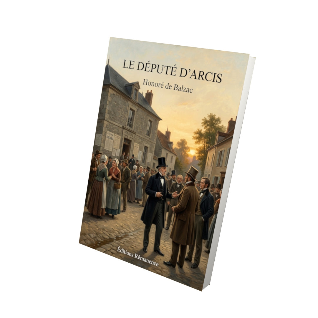 Livre Le Député d’Arcis par Honoré de Balzac - Vue 3D - Editions Remanence