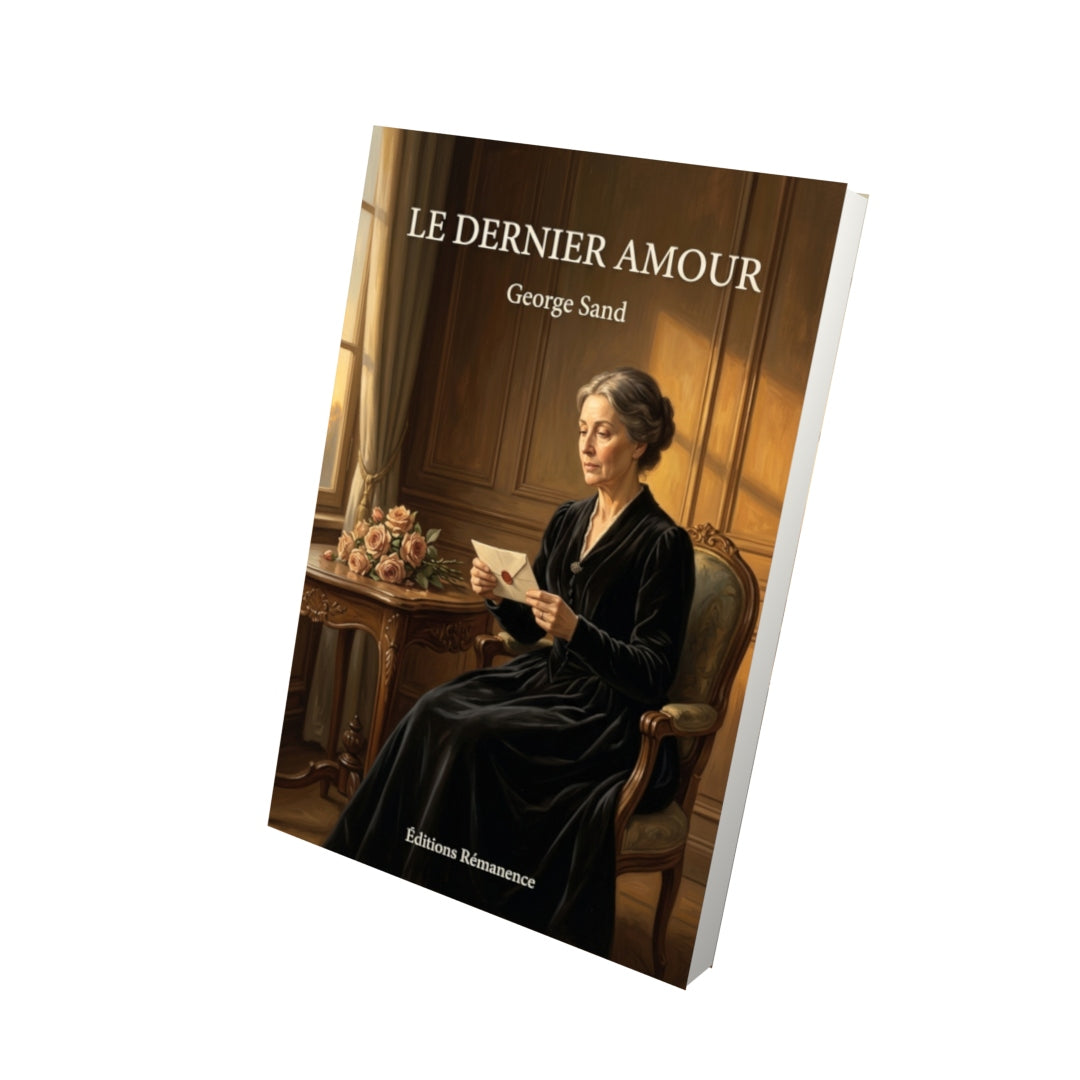 Livre Le Dernier Amour par George Sand - Vue 3D - Editions Remanence