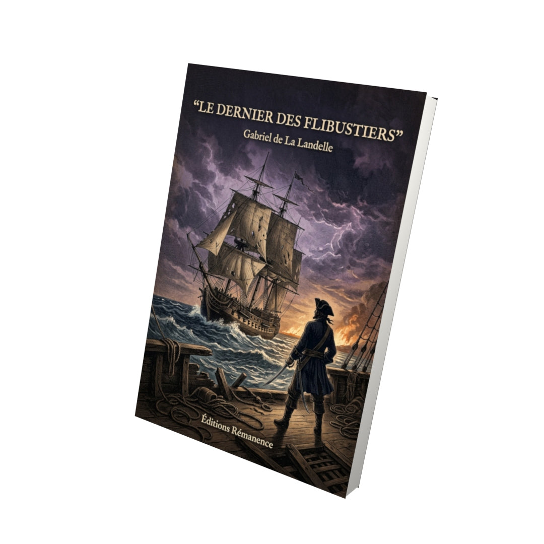 Livre Le Dernier des flibustiers par Gabriel de La Landelle - Vue 3D - Editions Remanence