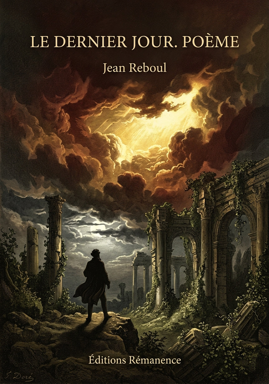 Livre Le Dernier Jour. Poème par Jean Reboul - Couverture - Editions Remanence