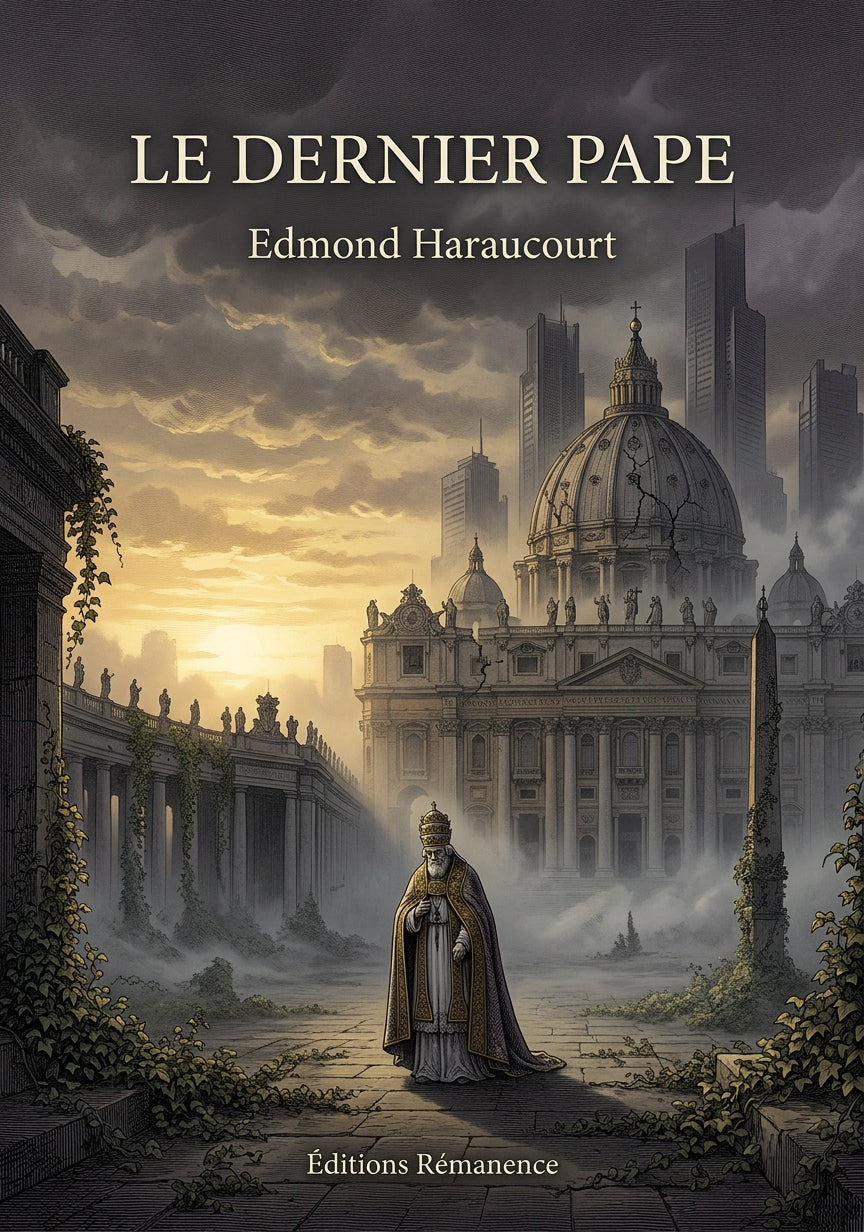 Livre Le Dernier Pape par Edmond Haraucourt - Couverture - Editions Remanence