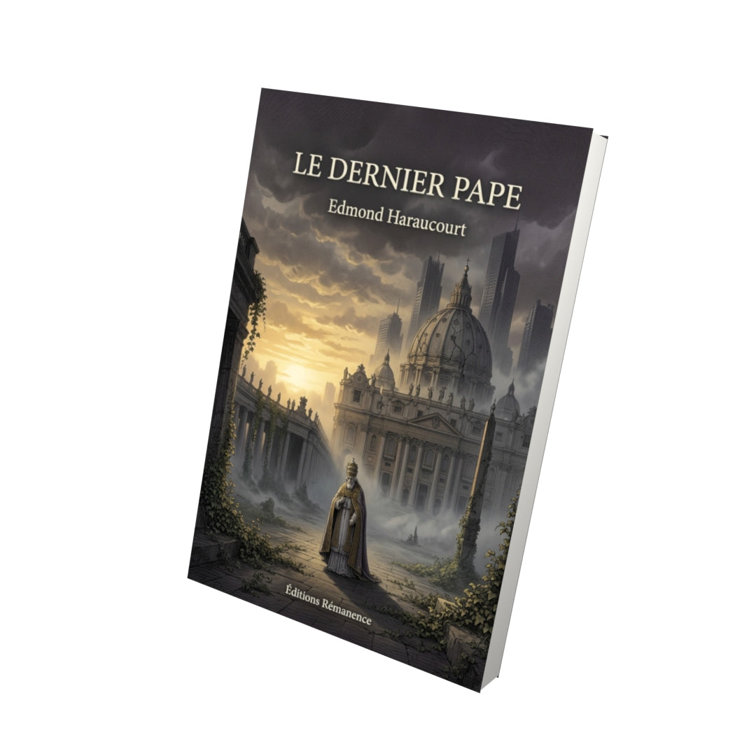 Livre Le Dernier Pape par Edmond Haraucourt - Vue 3D - Editions Remanence