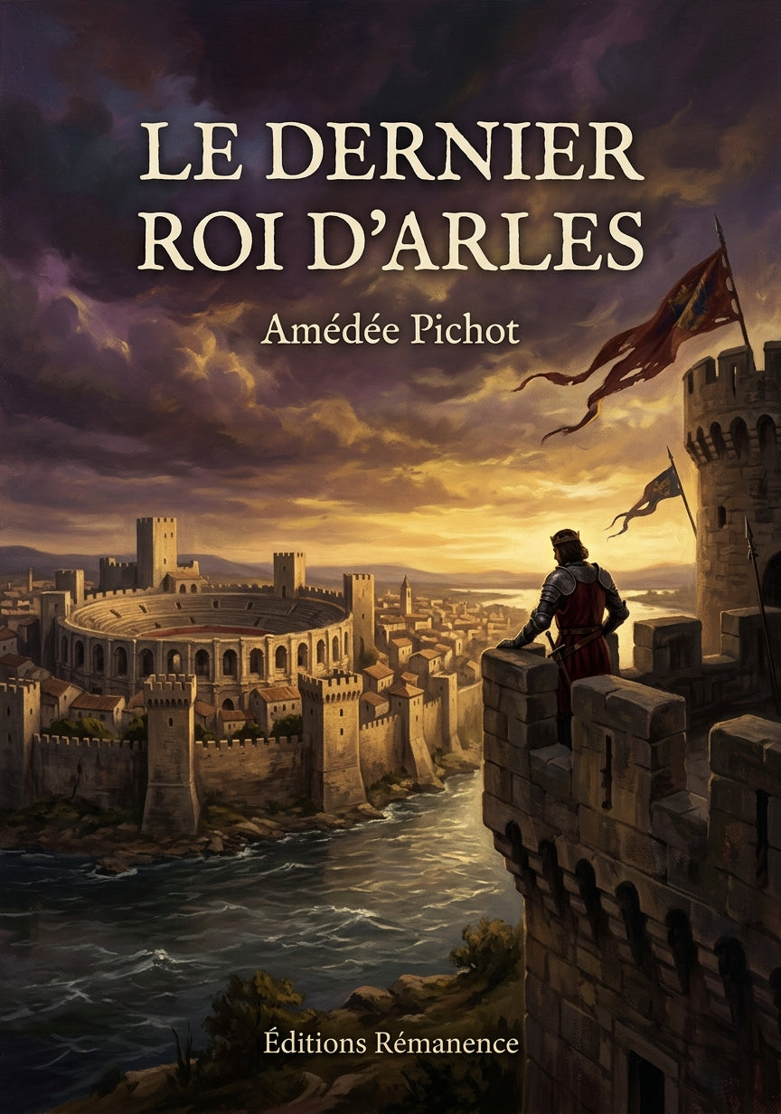 Livre Le Dernier roi d’Arles par Amédée Pichot - Couverture - Editions Remanence