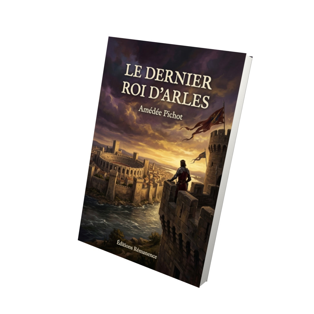 Livre Le Dernier roi d’Arles par Amédée Pichot - Vue 3D - Editions Remanence