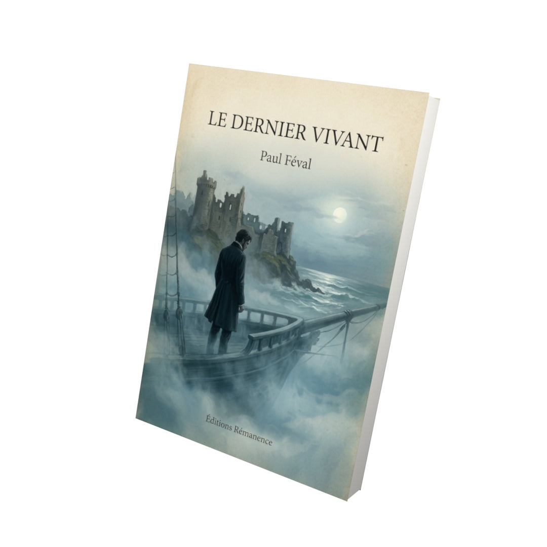 Livre Le dernier vivant - Paul Féval - Vue 3D - Editions Remanence