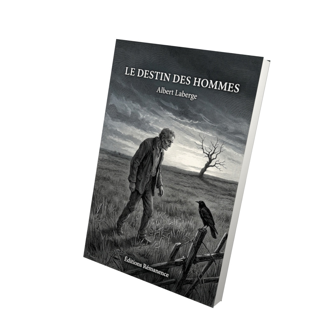 Livre Le destin des hommes par Albert Laberge - Vue 3D - Editions Remanence