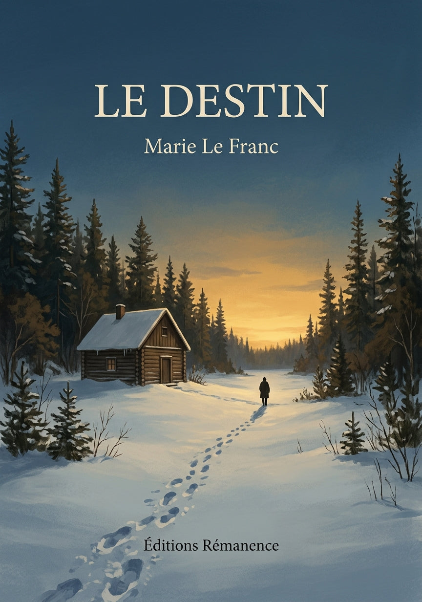 Livre Le destin par Marie Le Franc - Couverture - Editions Remanence