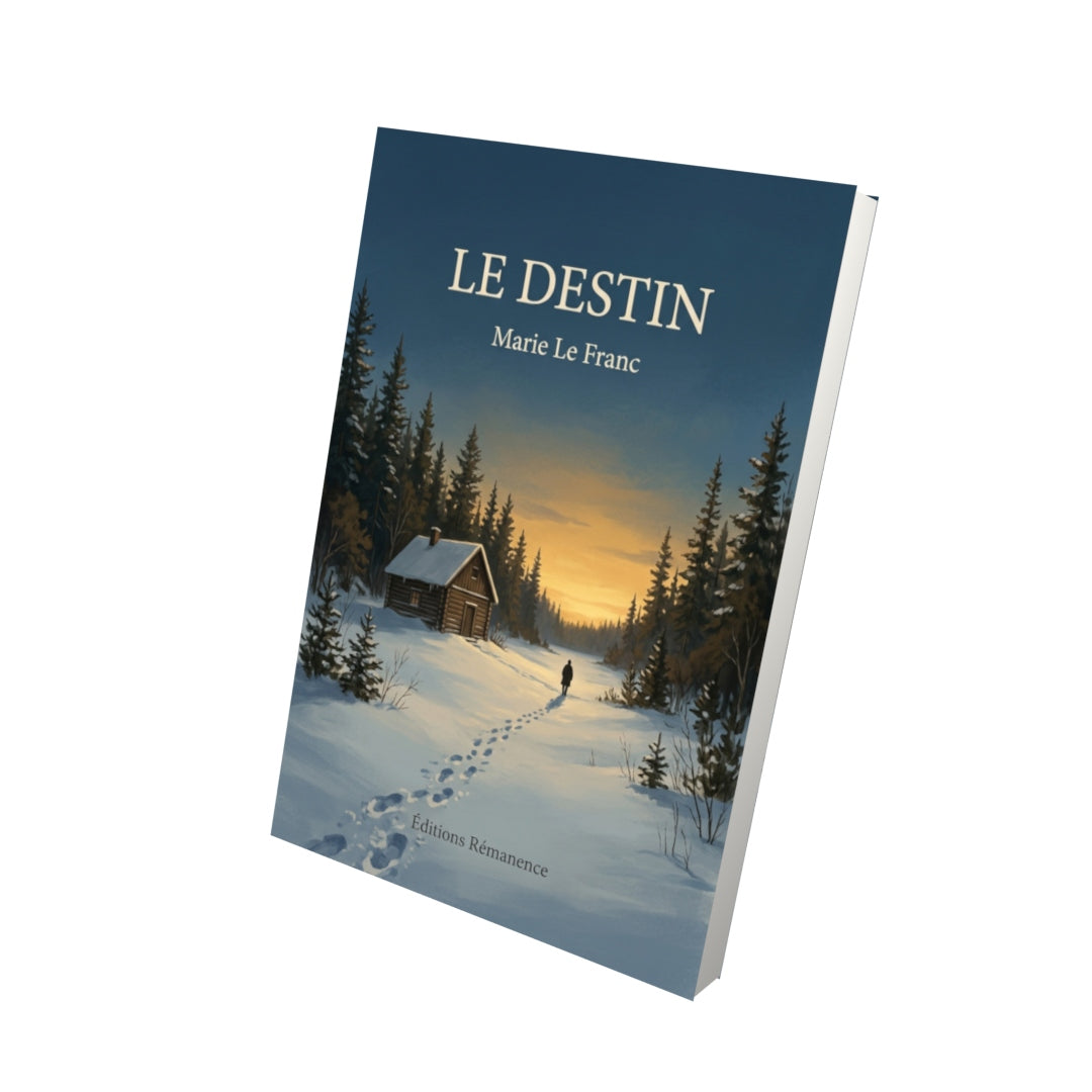 Livre Le destin par Marie Le Franc - Vue 3D - Editions Remanence