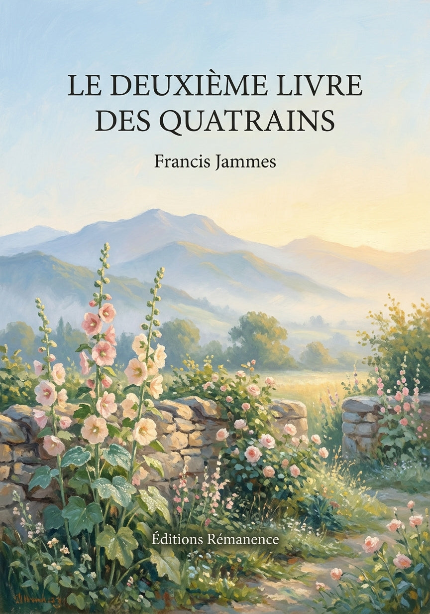 Livre Le Deuxième Livre des quatrains par Francis Jammes - Couverture - Editions Remanence