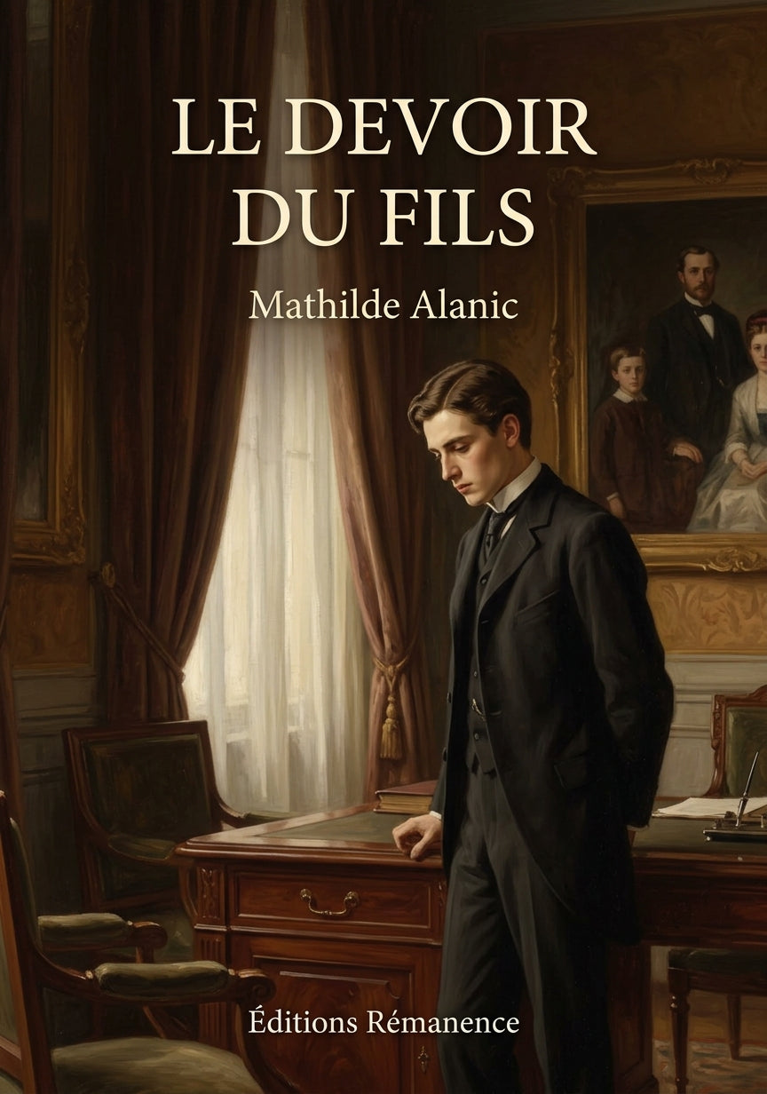 Livre Le Devoir du fils par Mathilde Alanic - Couverture - Editions Remanence